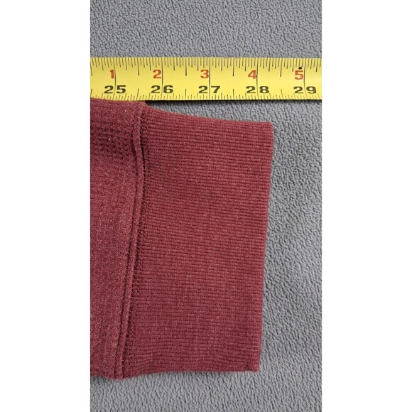 Eddie Bauer Men's 1/4 Snap Sweater Fleece Pullover TXL Fully lined snaps red - Picture 13 of 14